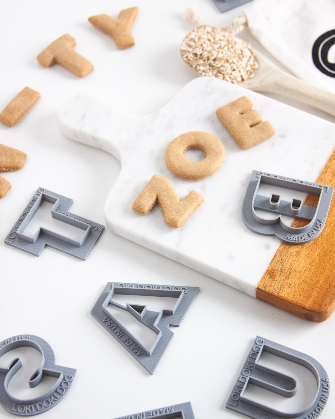 Alphabet LETTER Shaped Cookie Cutters, Decorative Large Individual