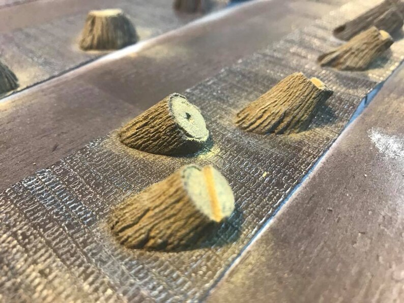 45 Degree Angled Base Stumps Unpainted for Hillside. O-scale 1/48 ...