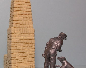 Forja de herrero con puerta de limpieza. Escala O, 1/48