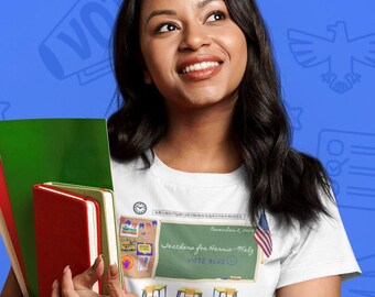 Teachers for Harris Walz Election 2024 Kamala  Democrat Vote DNC Republican Project 2025 Vice President California Minnesota Trump FDT RNC