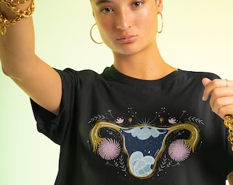 The Future Is Female Feminism TShirt Reproductive Rights Female Empowerment Womens Rights Feminist Uterus Art Uterus Shirt Girl Power