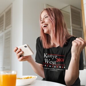 Kanye 2024 camisa Kanye 2020 Yeezy para presidente Kanye West Kanye para presidente Kanye west camisa Kanye camiseta votar por Kanye Kanye regalo imagen 2