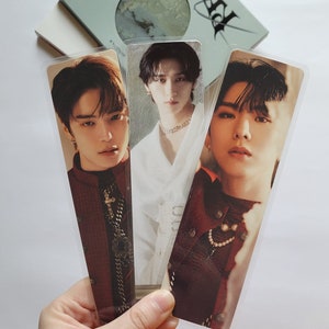 Monsta X Reason Upcycled Bookmarks with Minhyuk, Kihyun, Hyungwon, Joohoney, Changkyun (IM)