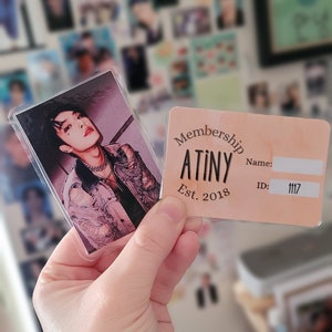 Ateez Fan Made ATINY Membership ID Cards Laminated & Durable | Mystery Photocards With Your Bias