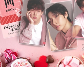 Monsta X Valentine's Day Fan Made Durable Laminated Photocards