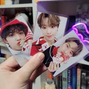 Seventeen 2023 Christmas Photocards:Laminated|SCoups, Mingyu, Wonwoo, Vernon, Woozi, Jeonghan, Joshua, DK, Seungkwan, Hoshi, The8, Jun, Dino