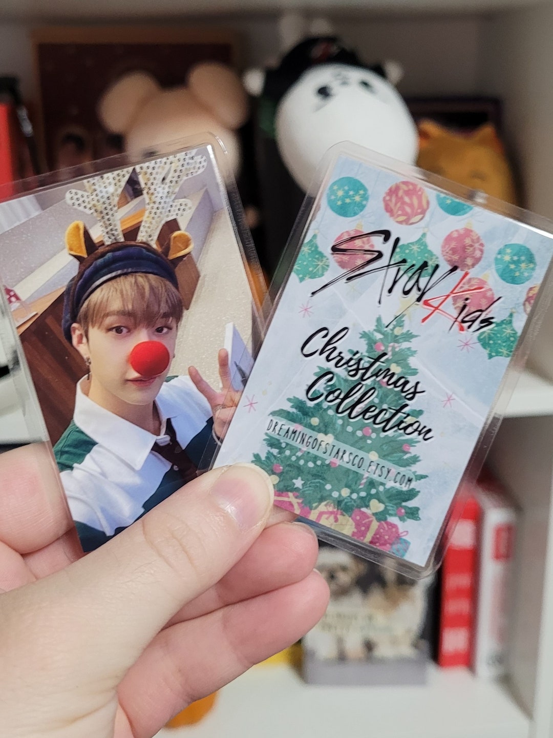 Stray Kids Christmas Photocards: Laminated Double Sided Kpop Gift