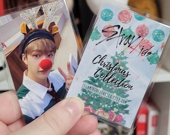 Stray Kids Christmas Photocards: Laminated Double Sided Kpop Gift