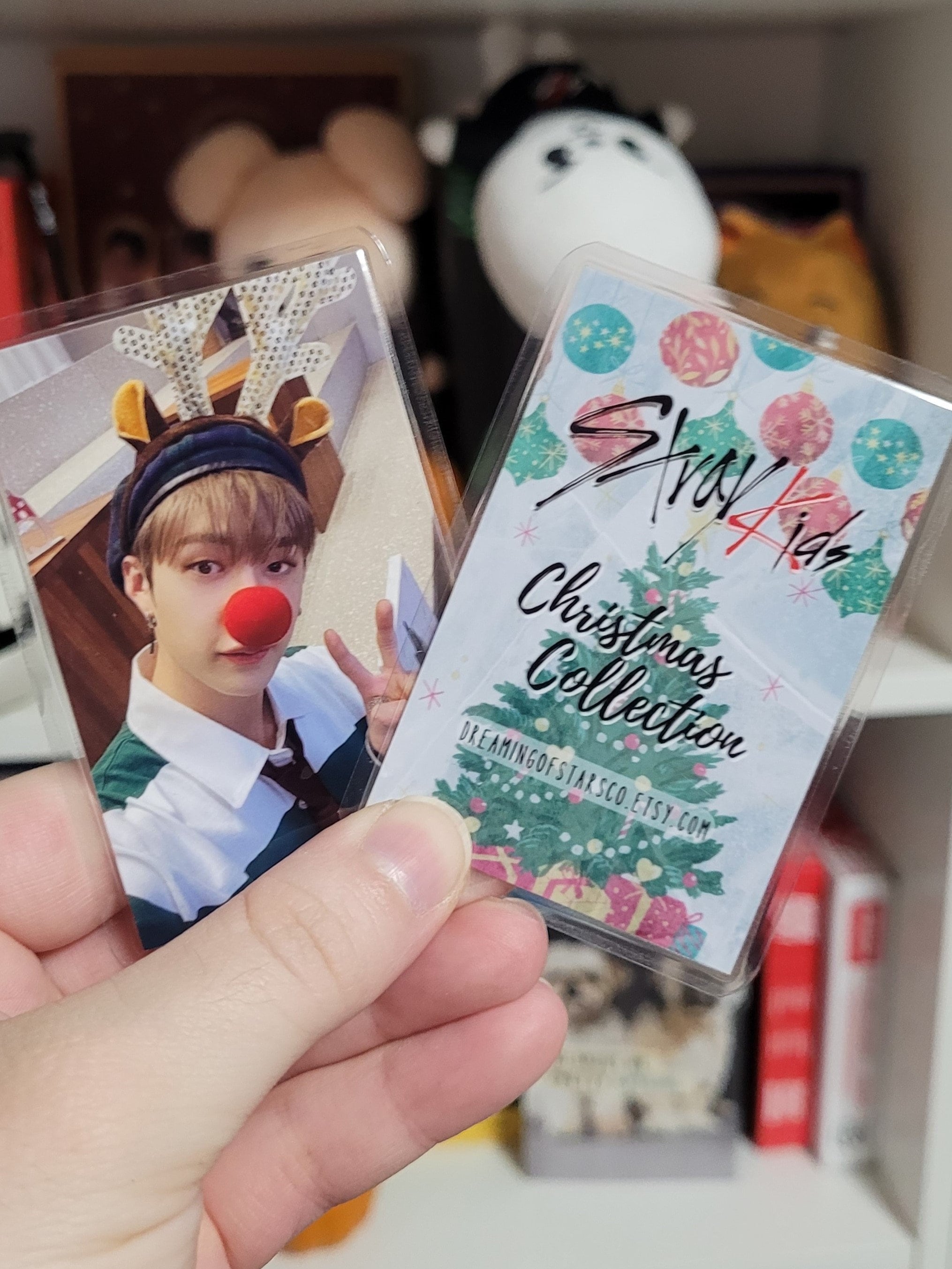 Stray Kids Christmas Photocards: Laminated Double Sided Kpop Gift