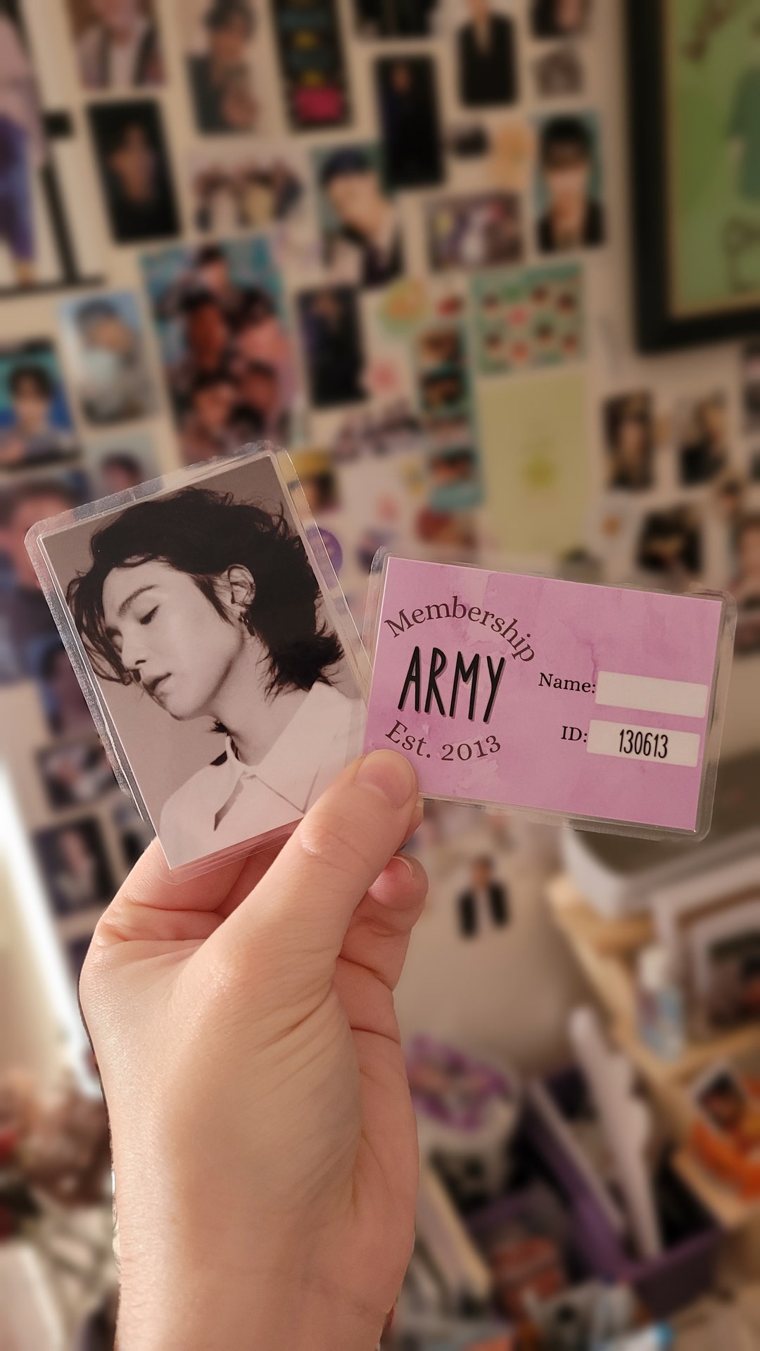 BTS Fan Made Army Membership ID Cards Laminated & Durable