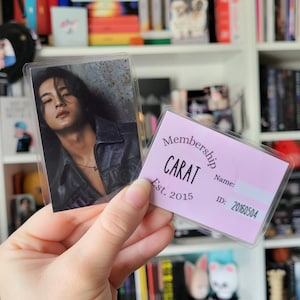 Seventeen Fan Made CARAT Membership ID Cards Laminated & Durable | Mystery Photocards With Your Bias