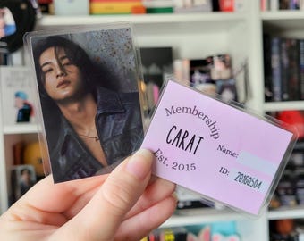 Seventeen Fan Made CARAT Membership ID Cards Laminated