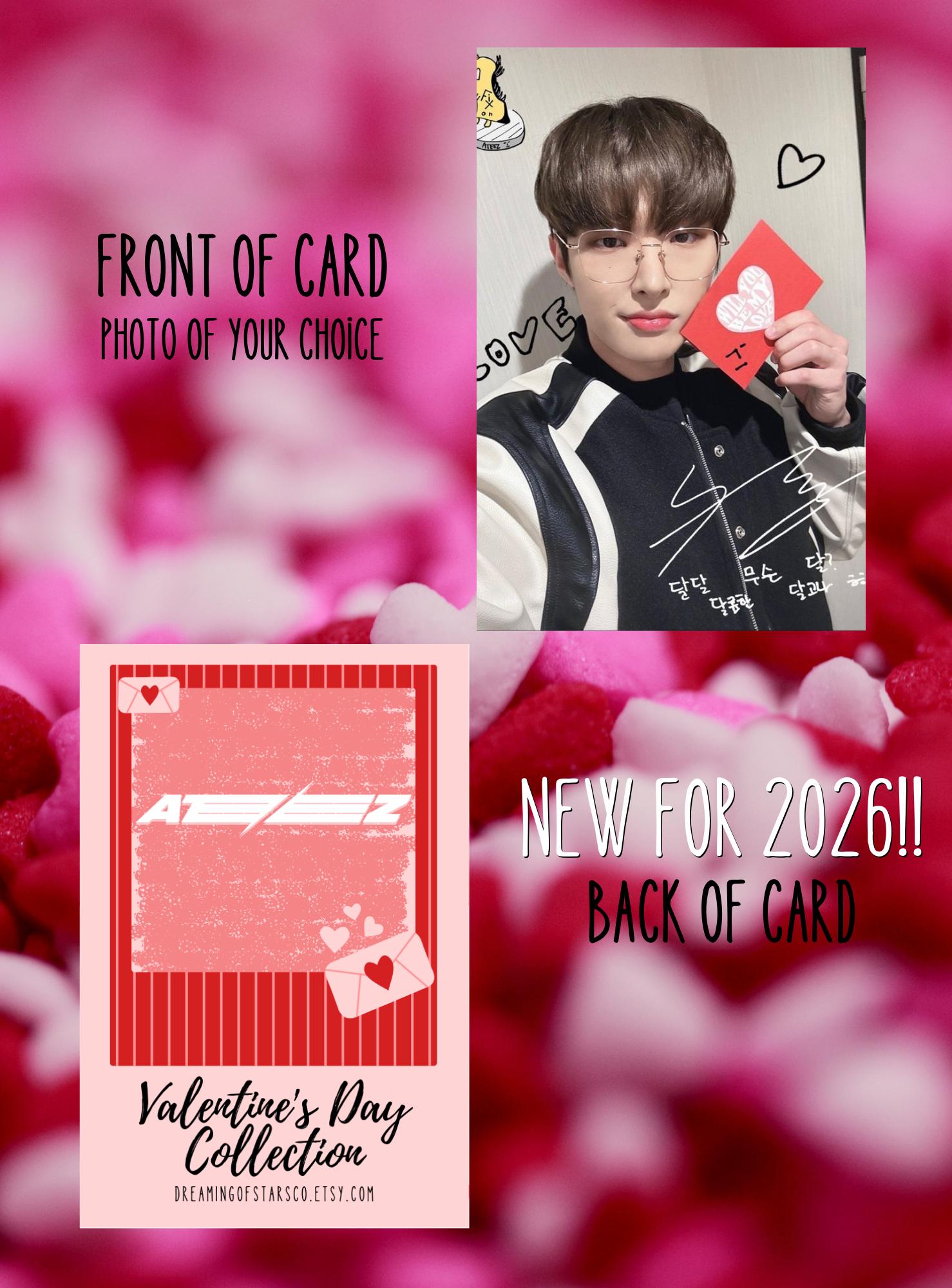 ATEEZ Valentine's Day Collection Photocards - Etsy