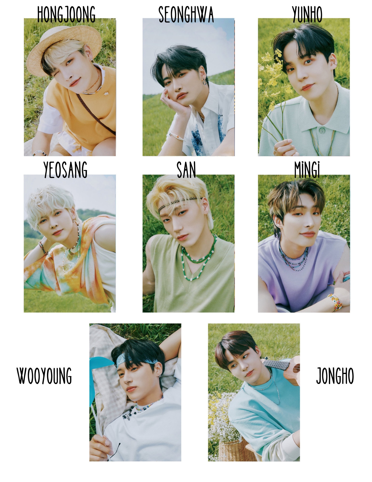 ATEEZ 1st Fan Club Official FANCLUB ATINY KIT Members Only Photobook  Postcard