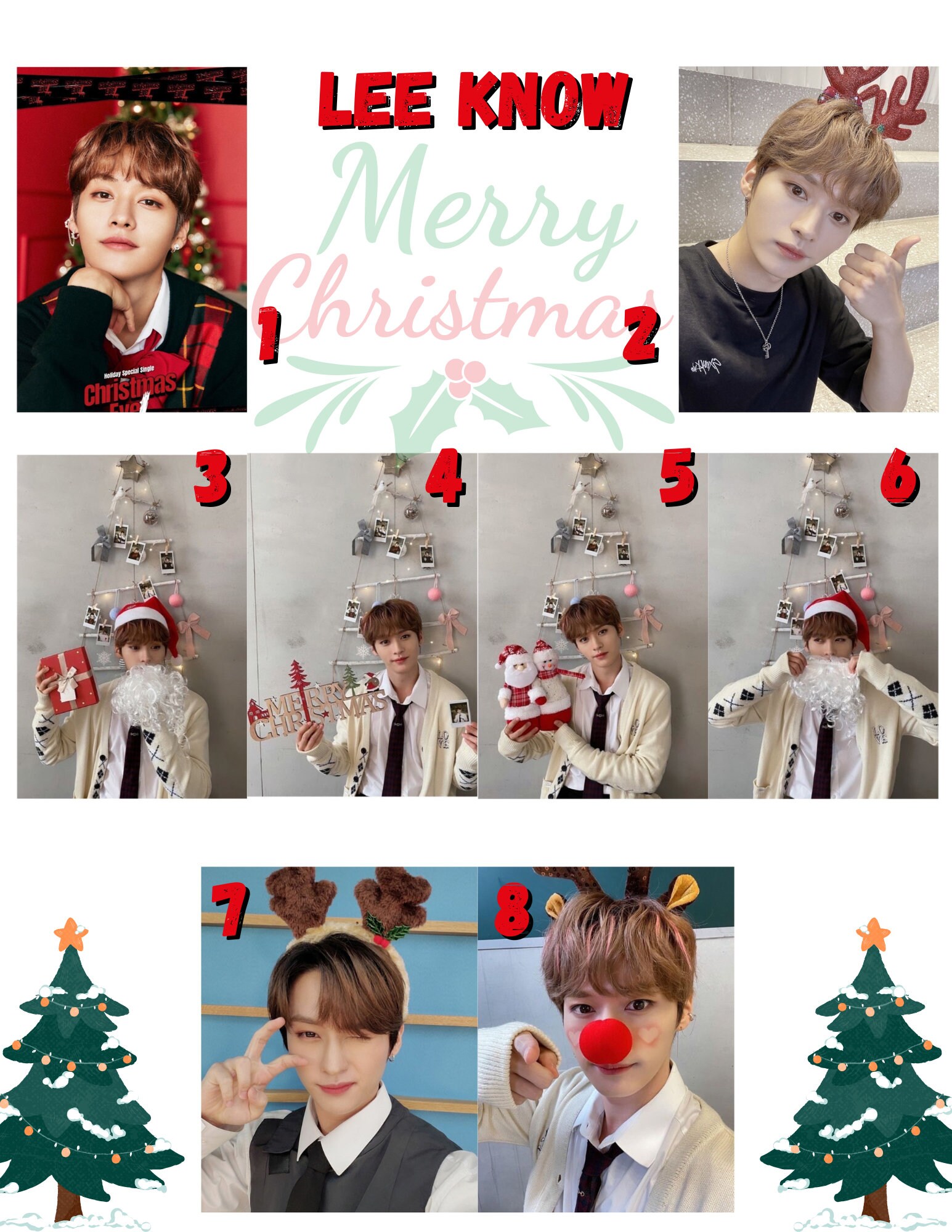 Stray Kids Holiday Photos, Kpop Holiday Photocards - Etsy