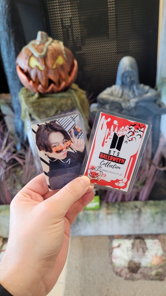 BTS Halloween Photocards: Laminated Fan Made Kpop Cards - Etsy