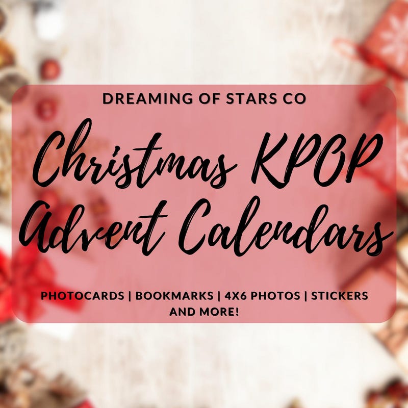 Kpop Advent Calendar Etsy