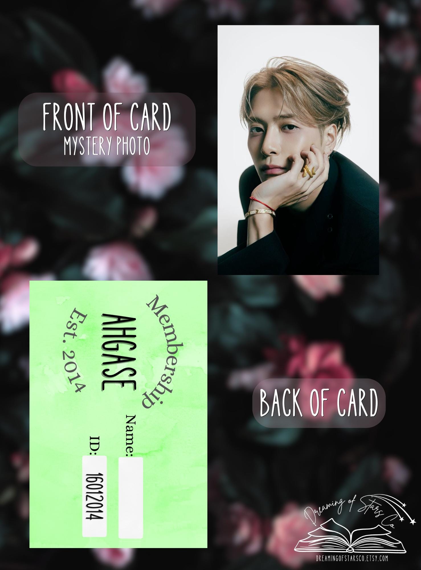GOT7 Fan Made AHGASE Membership ID Cards Laminated & Durable
