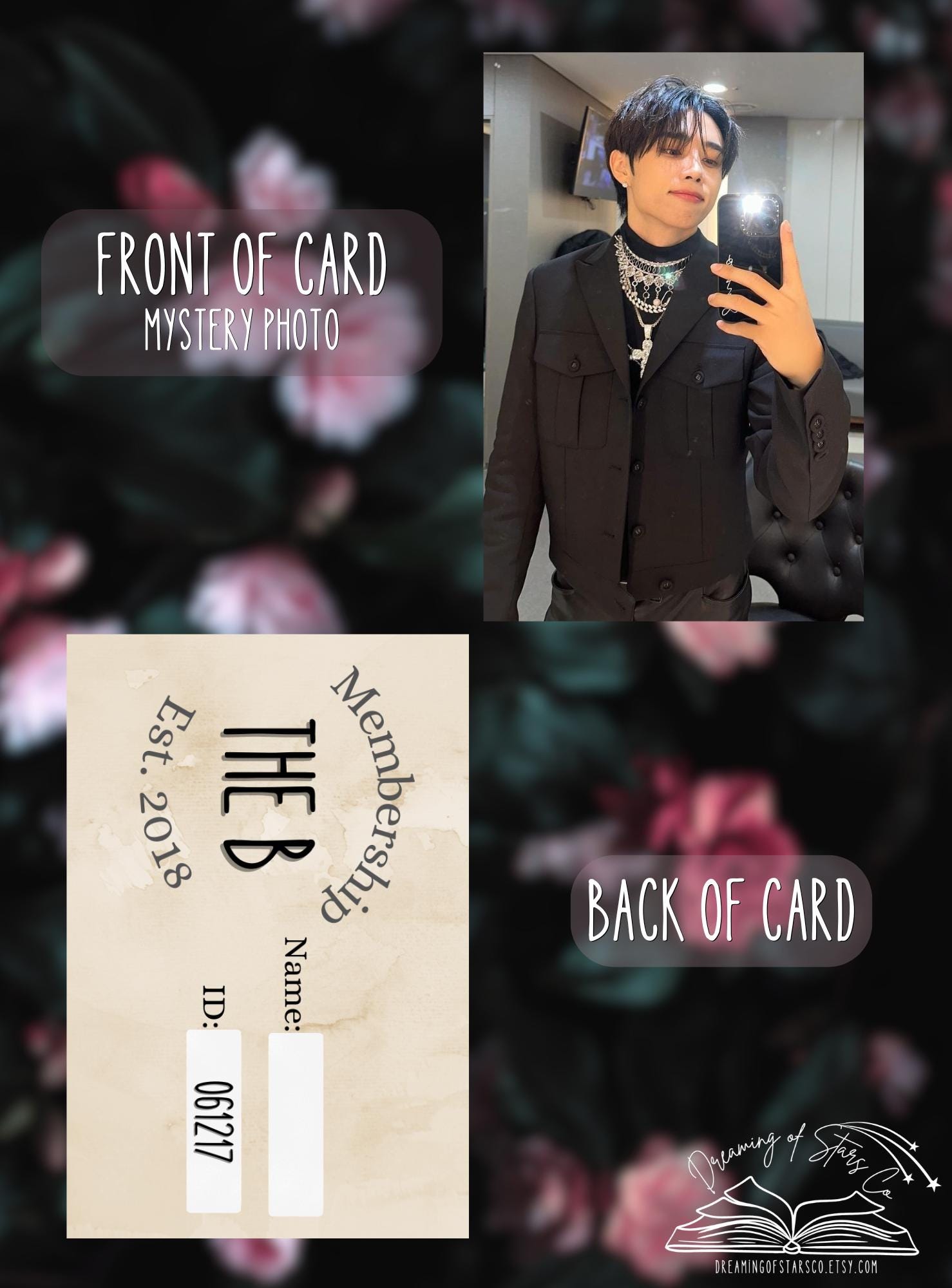 The Boyz Fan Made THE B Membership ID Cards Laminated & Durable