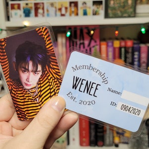 Wonho Fan Made WENEE Membership ID Cards Laminated & Durable | Mystery Photocards With Your Bias
