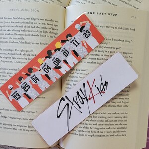 Stray Kids Baseball OT8 All In Laminated Bookmark with Bang Chan, Lee Know, Changbin, Hyunjin, Han, Felix, Seungmin, Jeongin