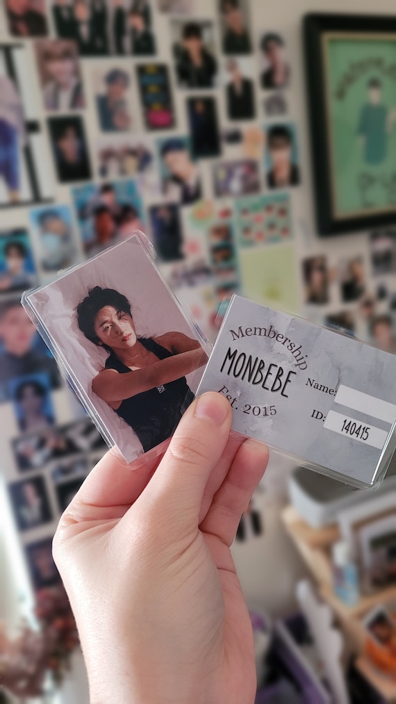 MONSTA X MONBEBE Fan Made Membership ID Card | Kpop Photocards - Etsy