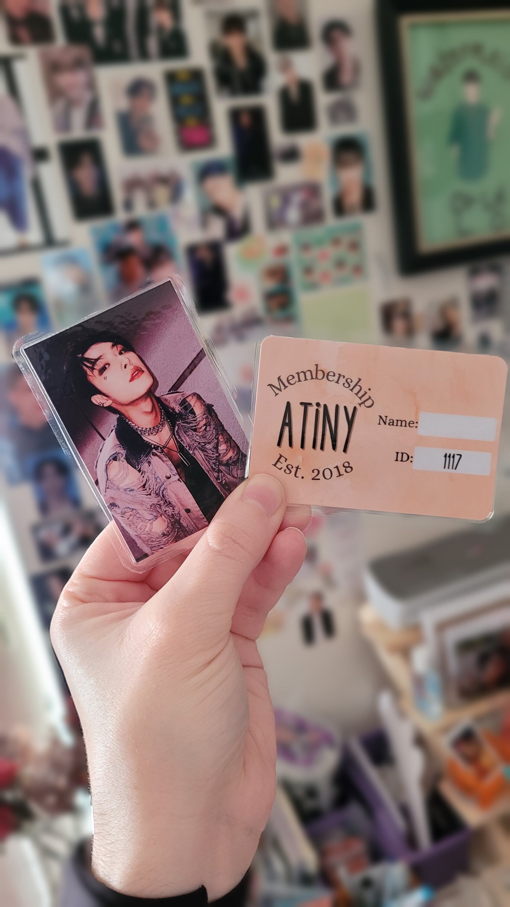 Ateez Fan Made ATINY Membership ID Cards Laminated & Durable