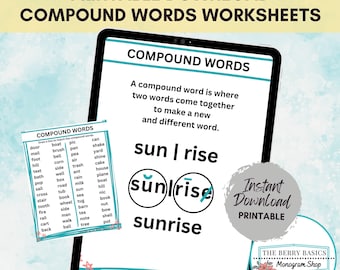 Compound Word Practice Worksheet Printable - 1st grade printable compound word practice compound words printable worksheets