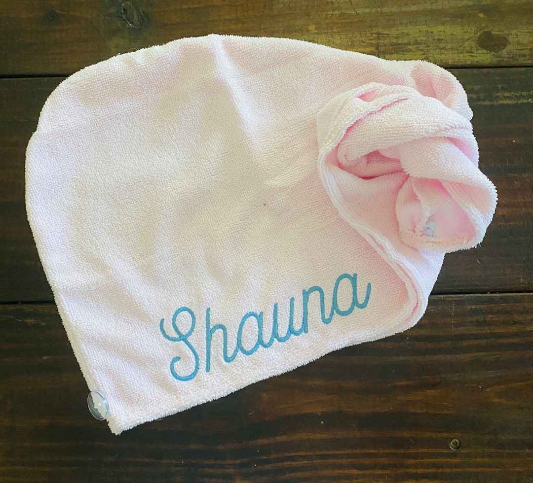Monogrammed Microfiber Towel Hair Wrap Etsy