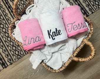 Monogrammed Microfiber Towel Hair Wrap