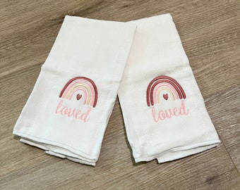 Boho Rainbow Burp Cloth