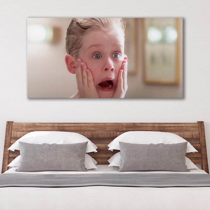 Home Alone Shaving Scene Kevin Mccallister Canvas Art Print Etsy Canada