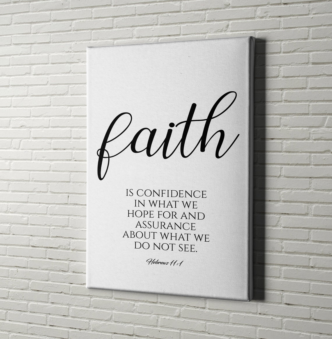 Faith Christian Definition Christian Bible Verse Home Decor  Etsy