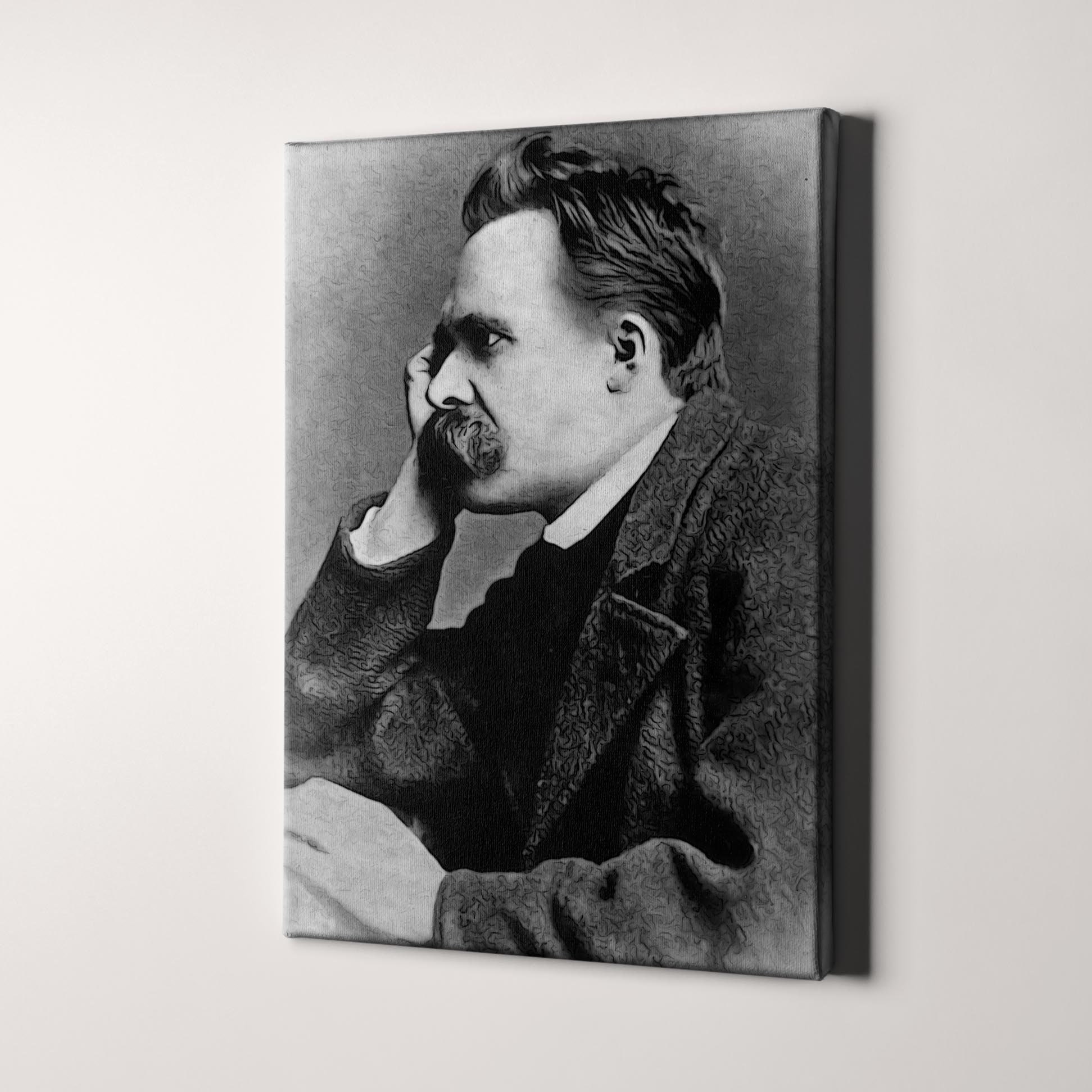 Friedrich Nietzsche Canvas Art Print History & Philosophy Etsy