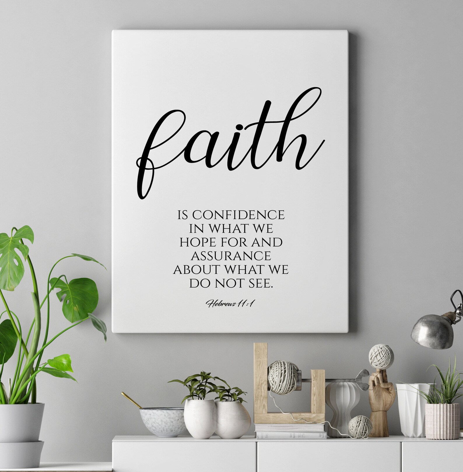 Faith Christian Definition Christian Bible Verse Home Decor  Etsy
