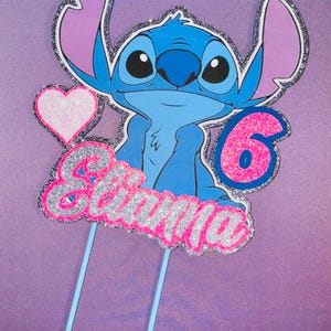 Custom 3D Cake Toppers — Stitch & Angel Cake decoration