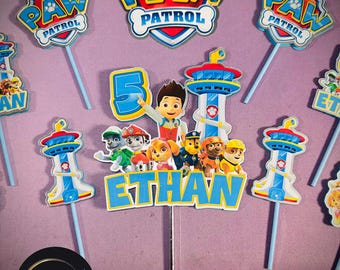 Custom 3D Cake Toppers, Paw Patrol, Birthday