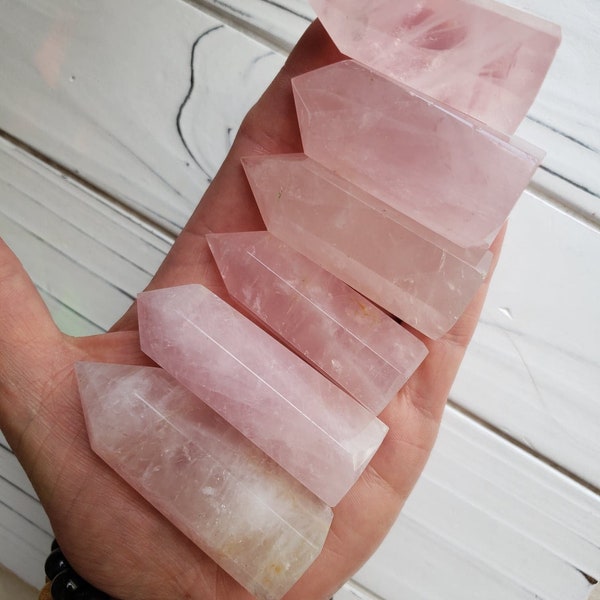 Mini rose quartz point, rose quartz points, rose quartz tower, rose quartz, mini towers, mini points, mini crystals