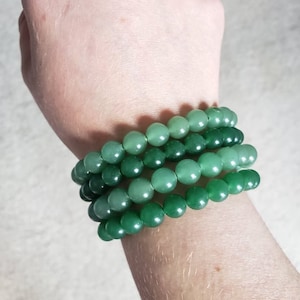 Green aventurine bracelet (8mm), green aventurine, green aventurine bracelet, crystal bracelet, crystal jewelry