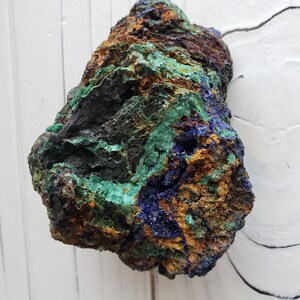 Azurite with velvet Malachite, sparkly Azurite, velvet Malachite, azurite malachite specimen, azurite specimen, malachite specimen