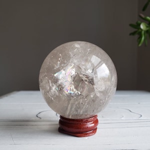 High quality rainbow quartz sphere, rainbow quartz, rainbow quartz sphere, clear quartz, crystal ball, crystal ball sphere