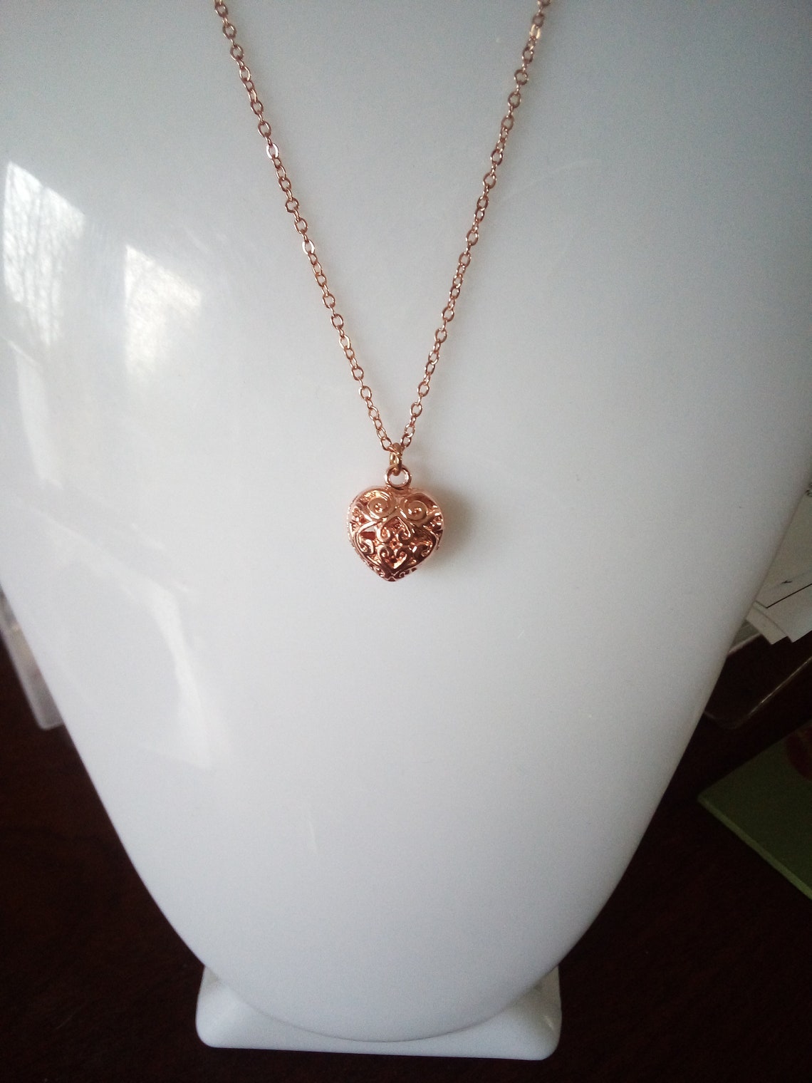Valentine necklace gift for her valentine heart | Etsy