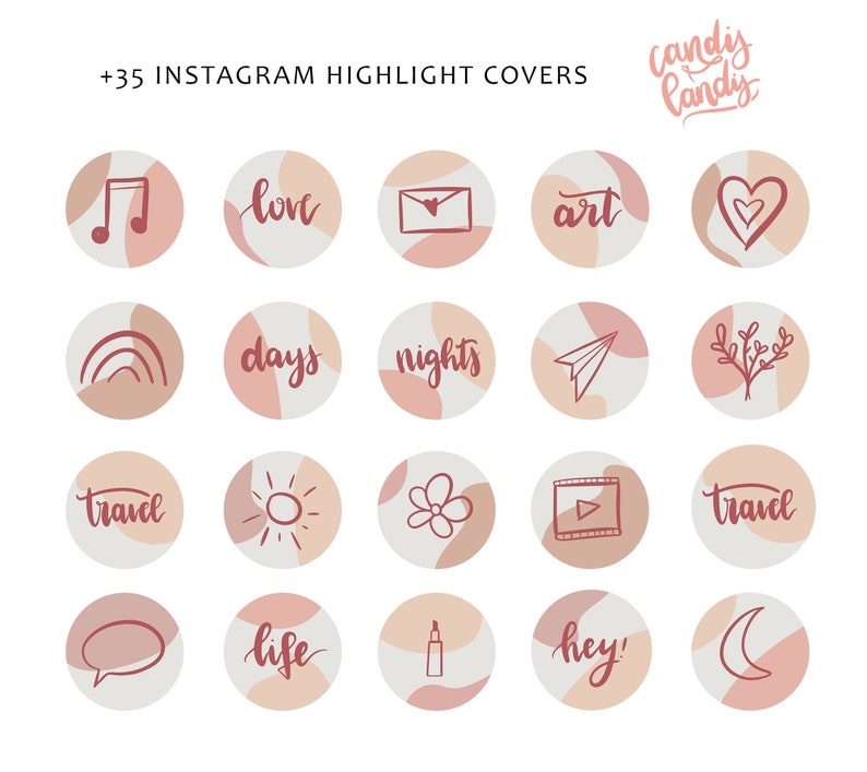 Instagram Story Highlight Covers 35 Highlight Icons - Etsy