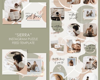 Sierra Instagram Puzzle Feed Template for Canva