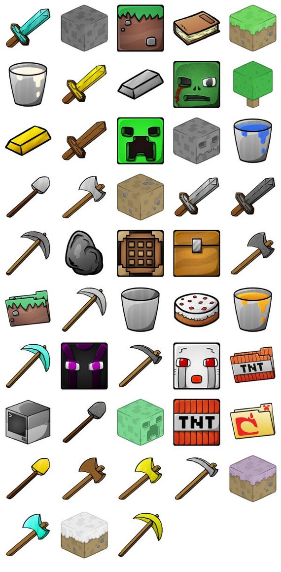 Download Minecraft Svg Files For Cricutminecraft Svg Bundleminecraft Etsy