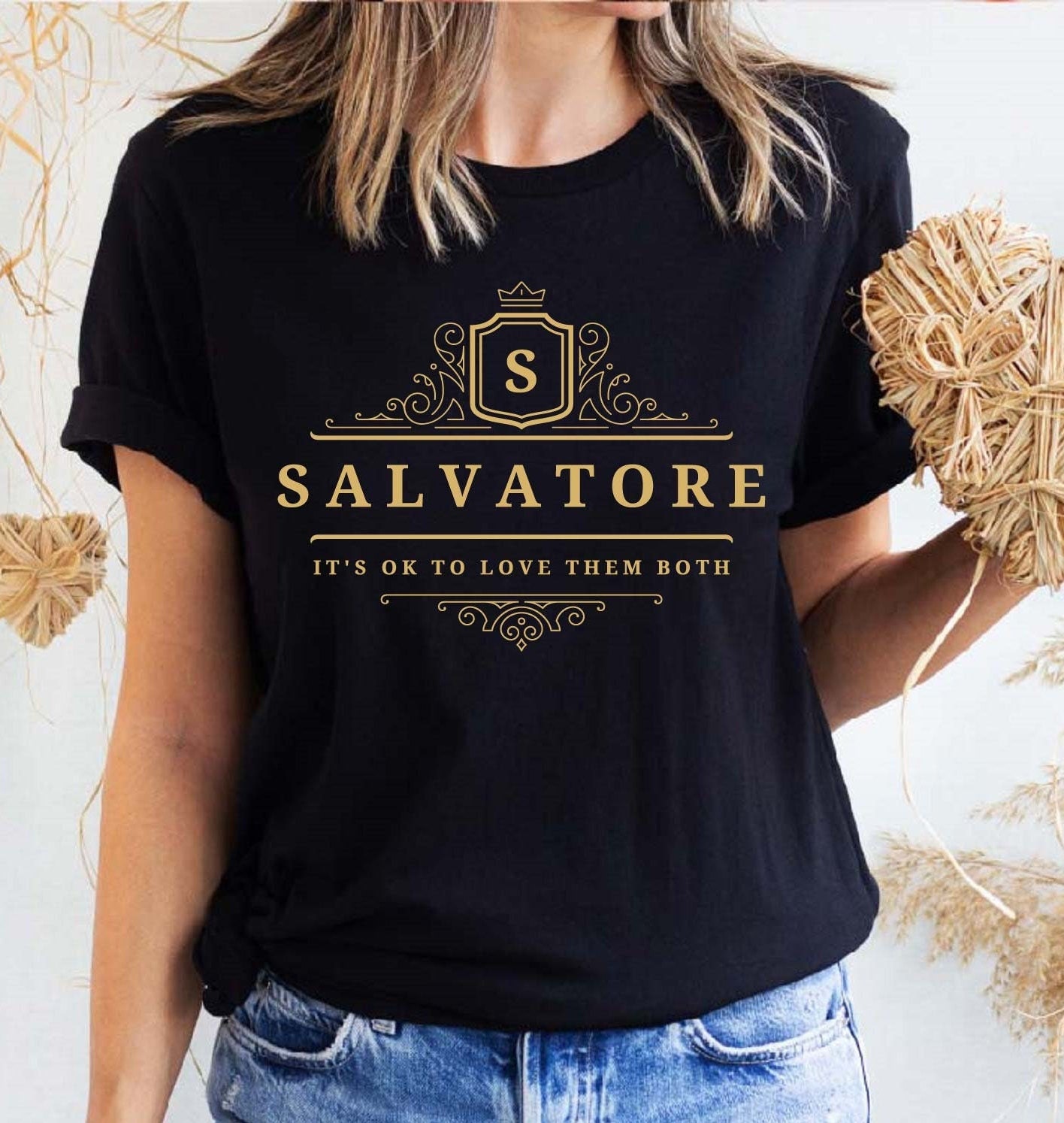 Discover Salvatore It's Ok To Love Them Both Shirt, Mystic Falls Shirt, Vampire Dairies Shirt, Vampire Brothers Shirt, Salvatore 1864 T shirts