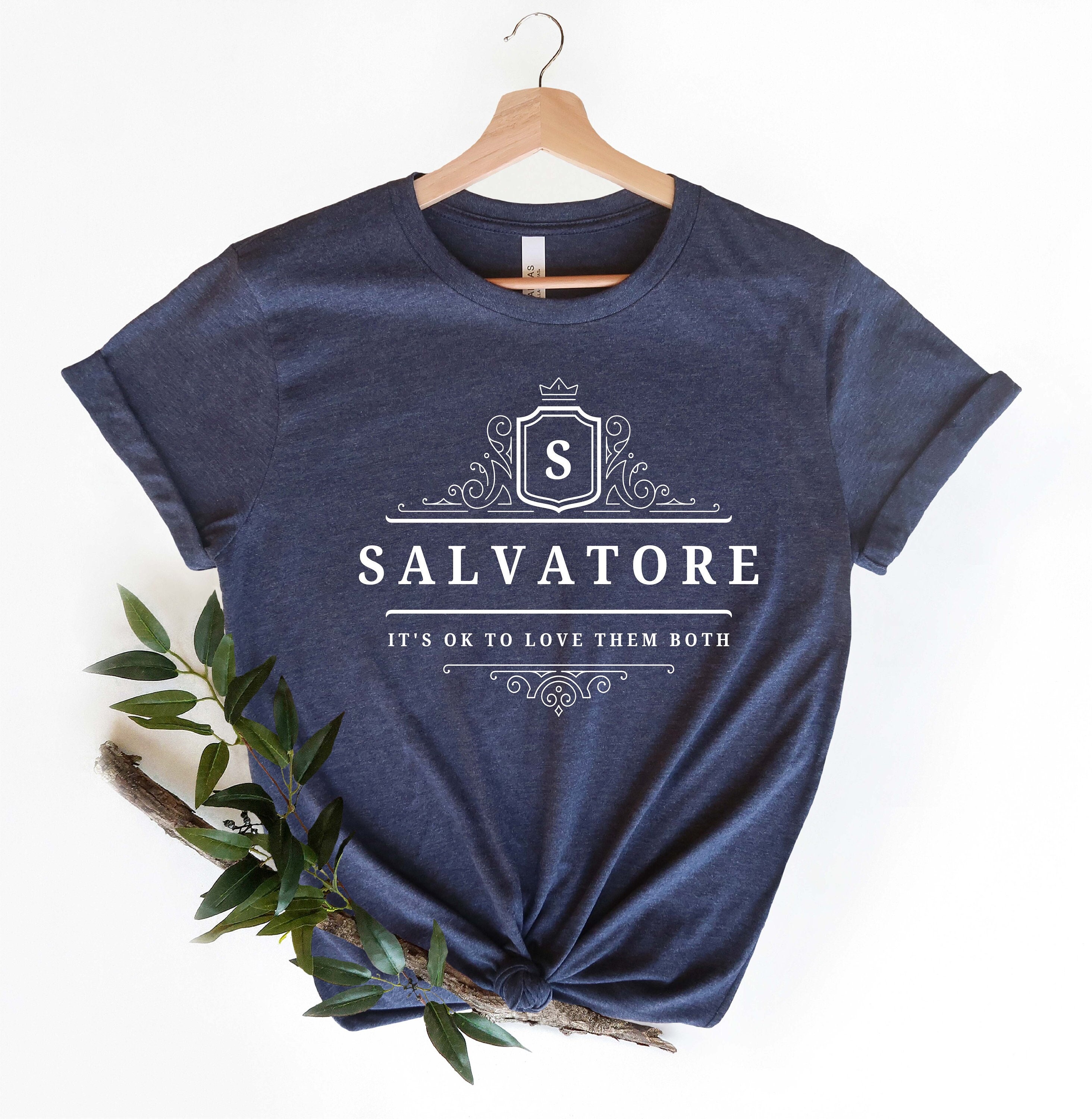 Discover Salvatore It's Ok To Love Them Both Shirt, Vampire Brothers Tshirt