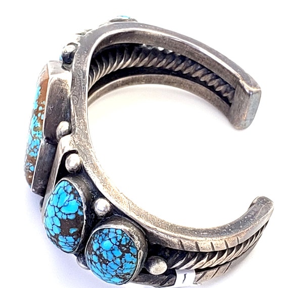Magnificent Heavy Thick Ingot  Silver Bracelet Po… - image 6