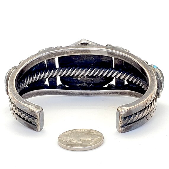 Magnificent Heavy Thick Ingot  Silver Bracelet Po… - image 7