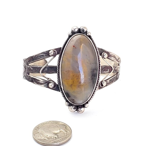 Very Old Wide Vintage Hopi Hand Tooled Native American Jewelry Silver Bracelet Very Old Wide Vintage Hopi Hand Tooled Native American Jewelry Silver Bracelet